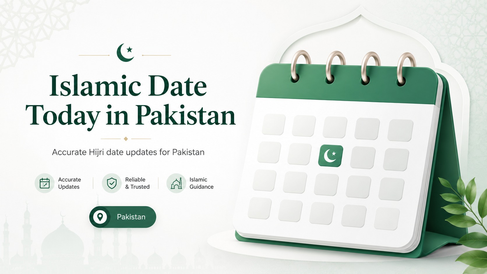 Islamic Date Today in Pakistan